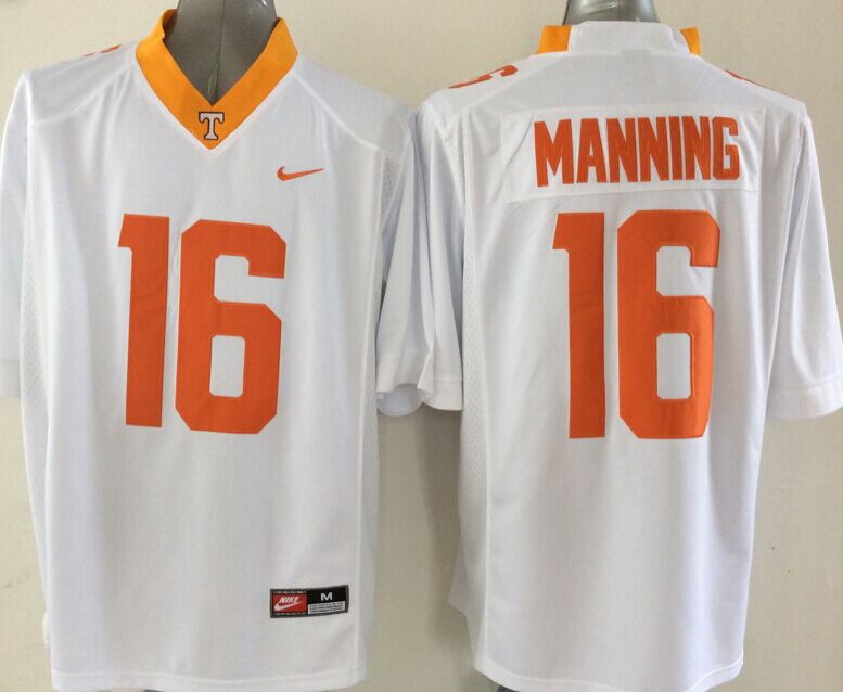Men's Tennessee Volunteers Peyton Manning #16 White Jersey